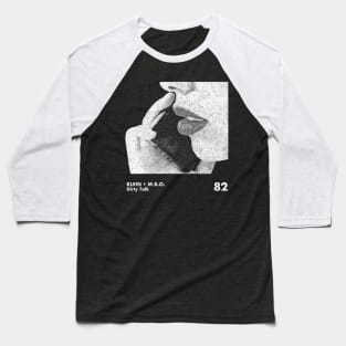 Klein & MBO / Minimal Graphic Artwork Design Baseball T-Shirt